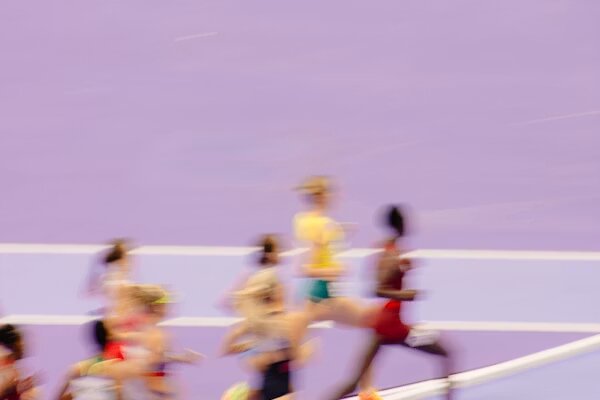Corredores de fondo en plena competición